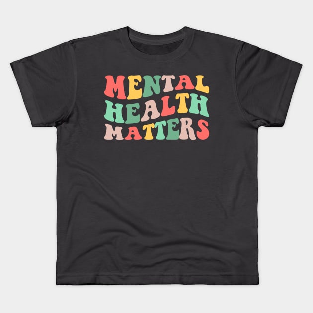 Mental Health Matters Kids T-Shirt by Barang Alus